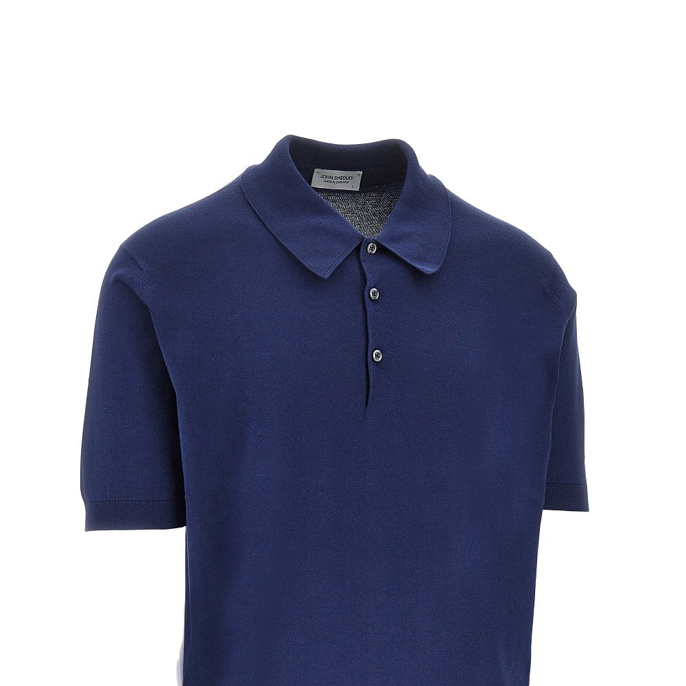 Cotton knit polo shirt
