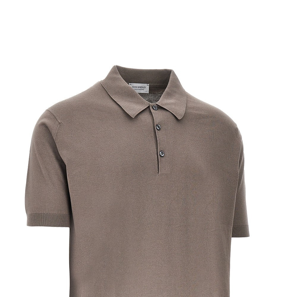 Cotton knit polo shirt