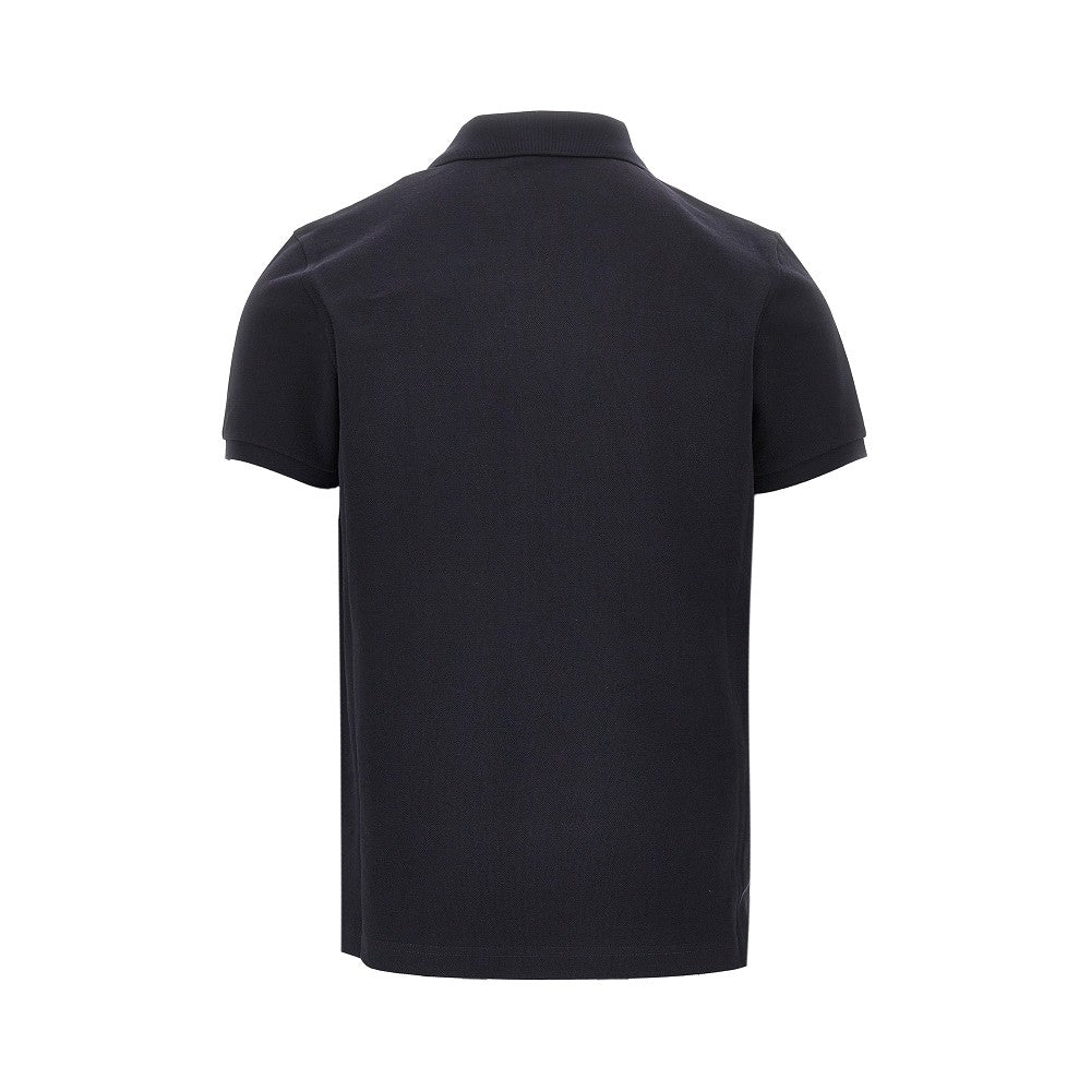 Piquet polo shirt with logo patch