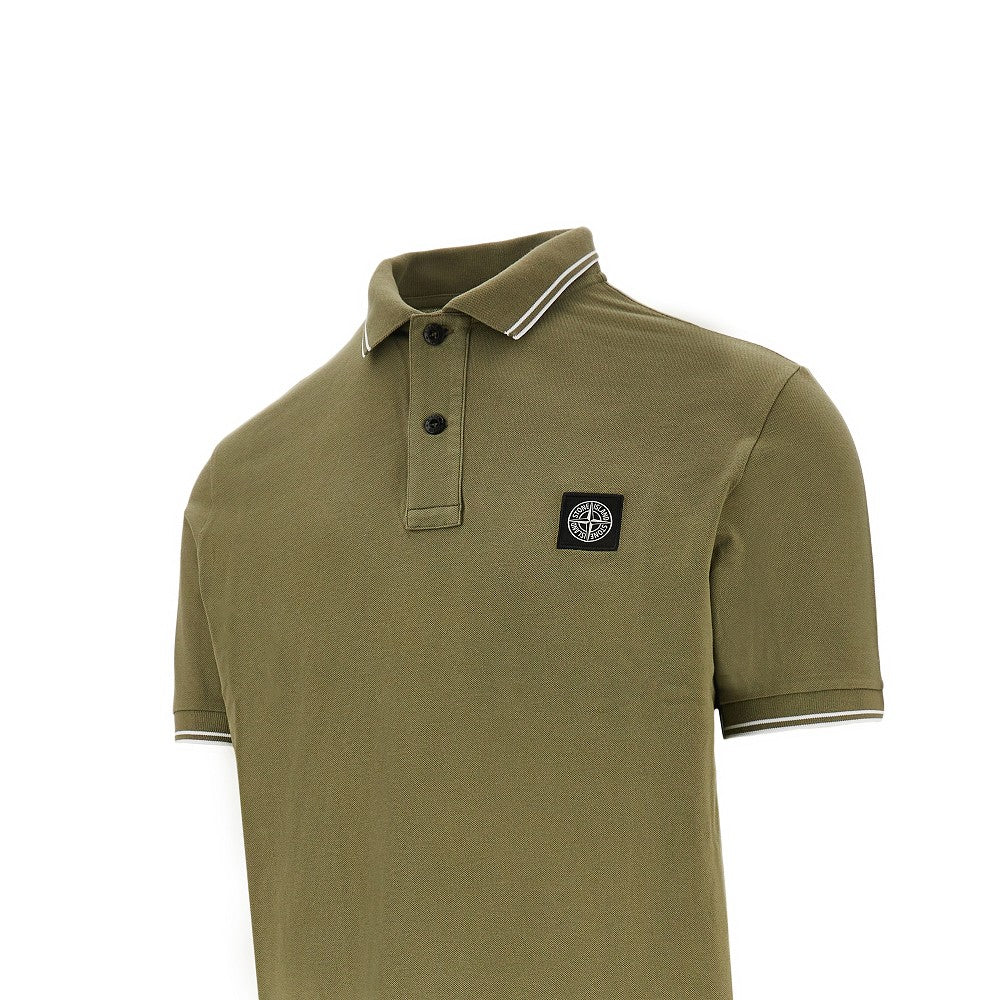 Stretch piquet polo shirt
