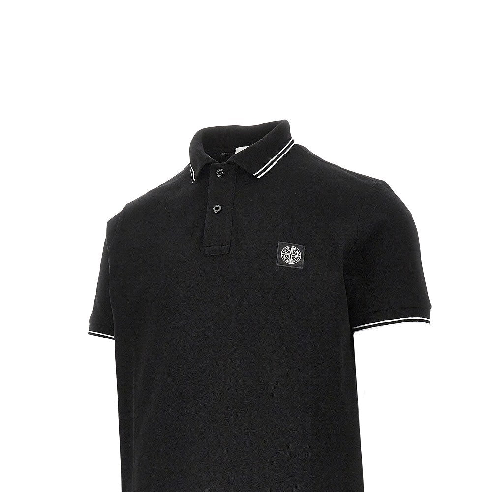 Stretch piquet polo shirt
