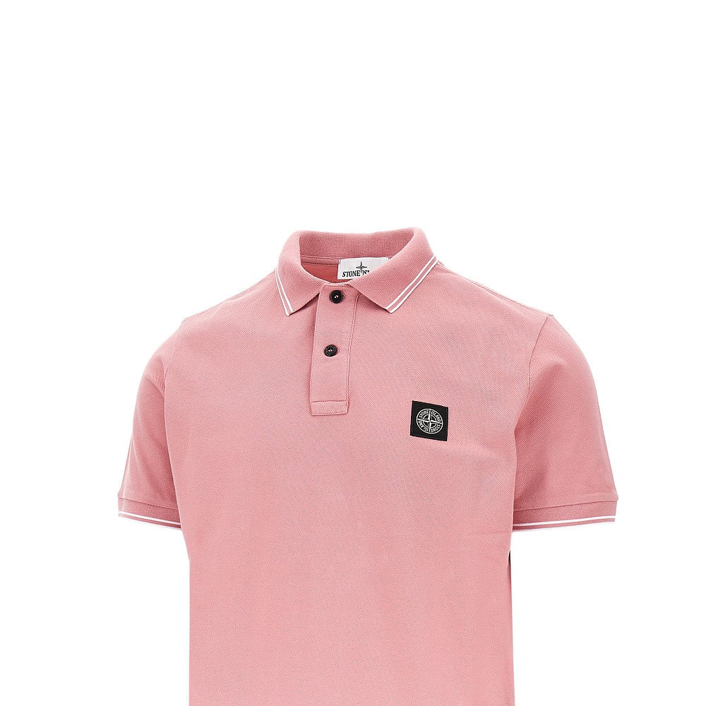 Stretch piquet polo shirt