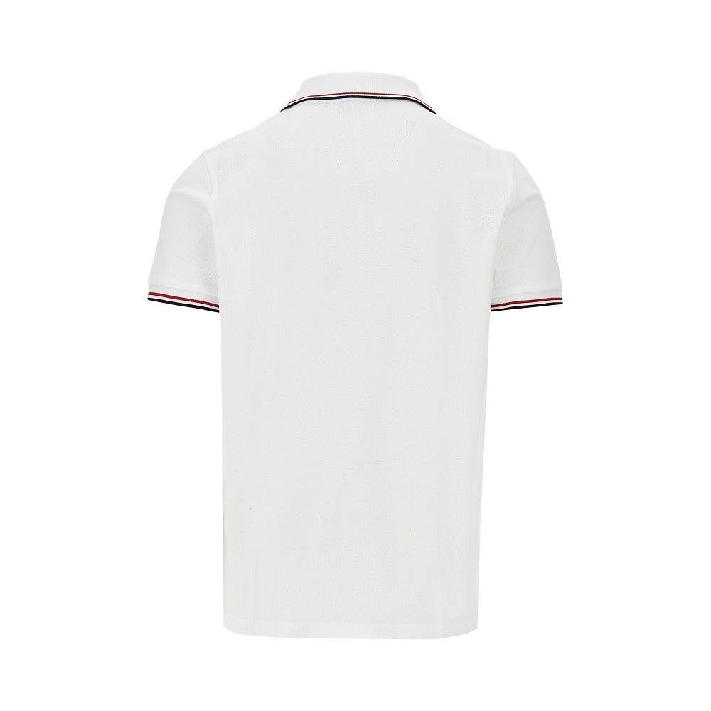 Polo in cotone con patch logo