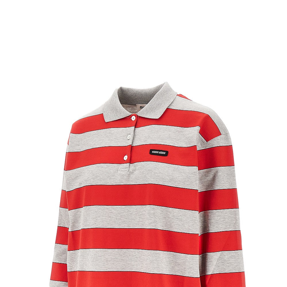 Polo in jersey a righe