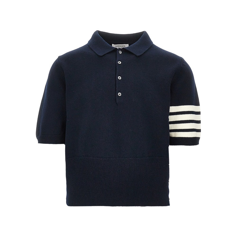 Lunar New Year intarsia wool polo shirt