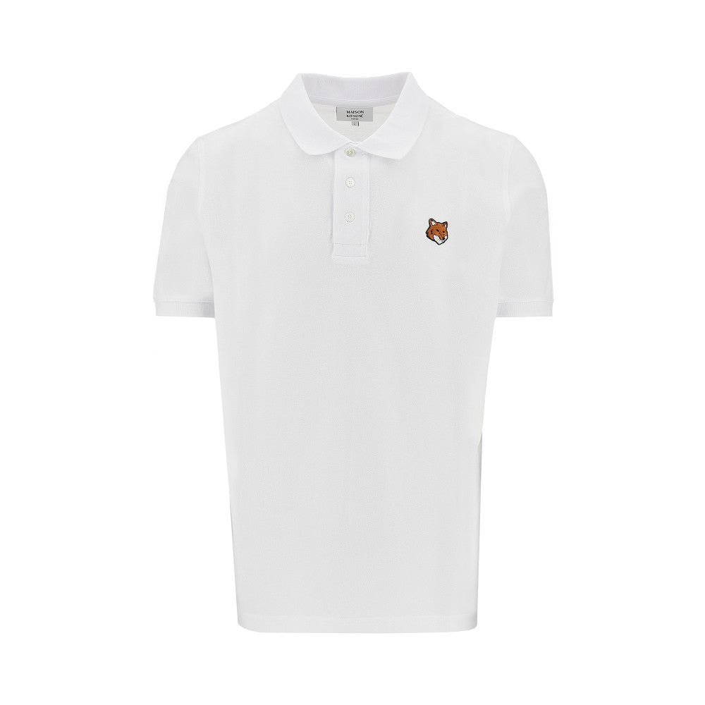 'Fox Head' piquet polo shirt