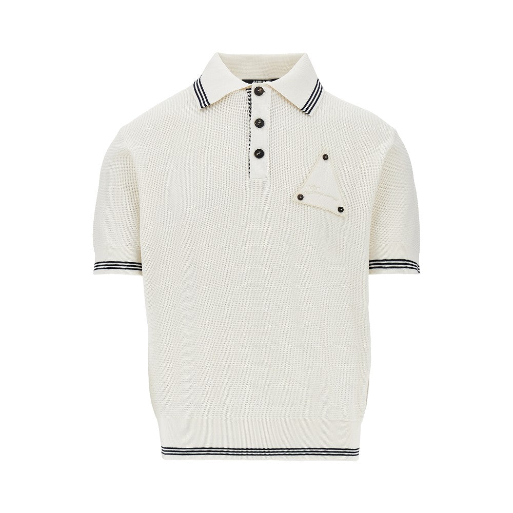 'Voilier' knitted polo shirt