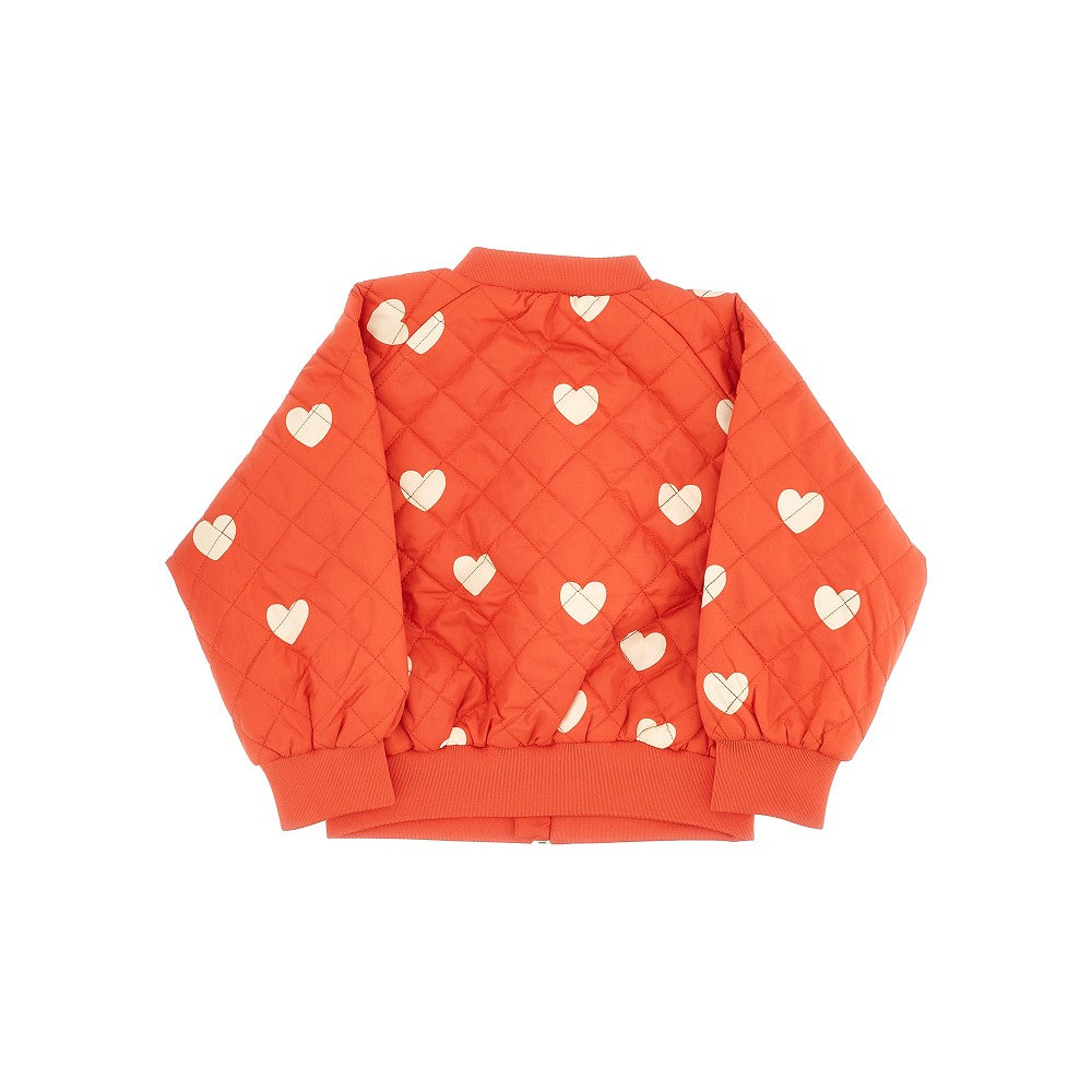 &#39;Hearts&#39; quilted bomber jacket