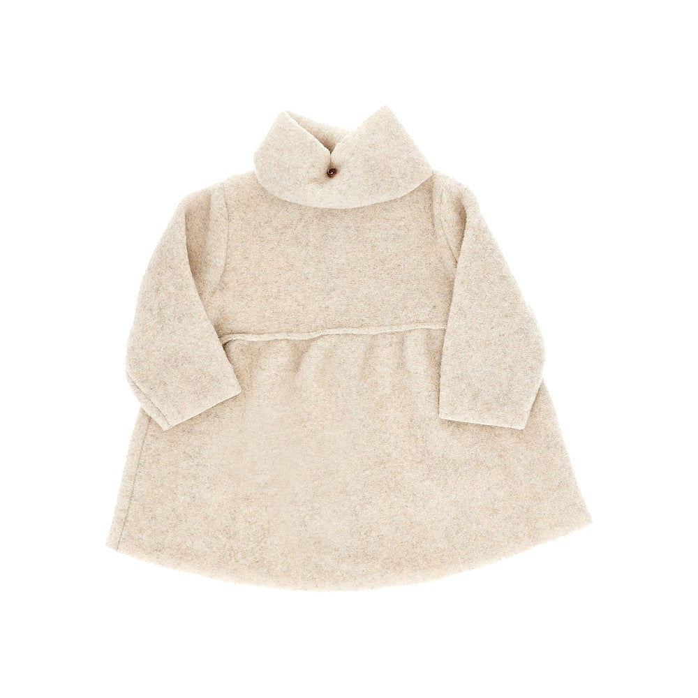 Cappottino in panno con sciarpa