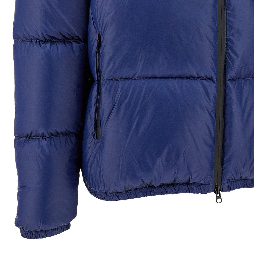 Packable nylon short down jacket