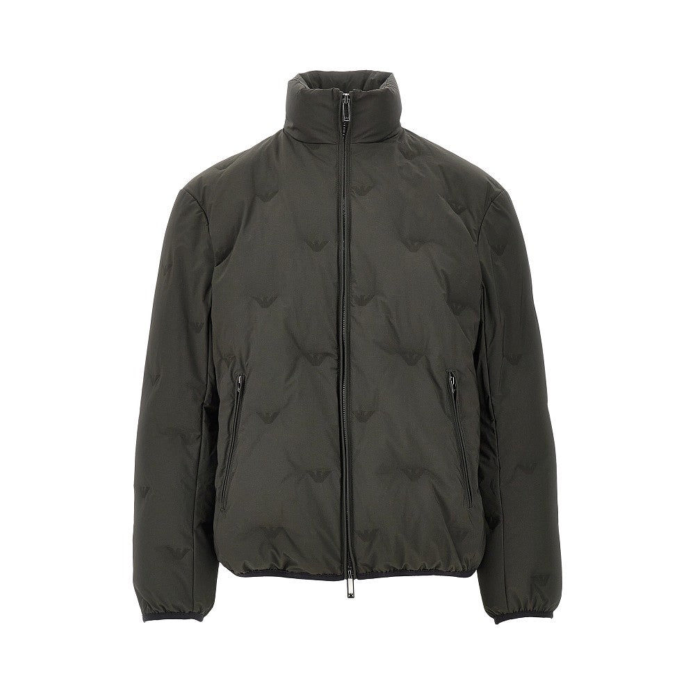 Piumino in nylon Eagle jacquard