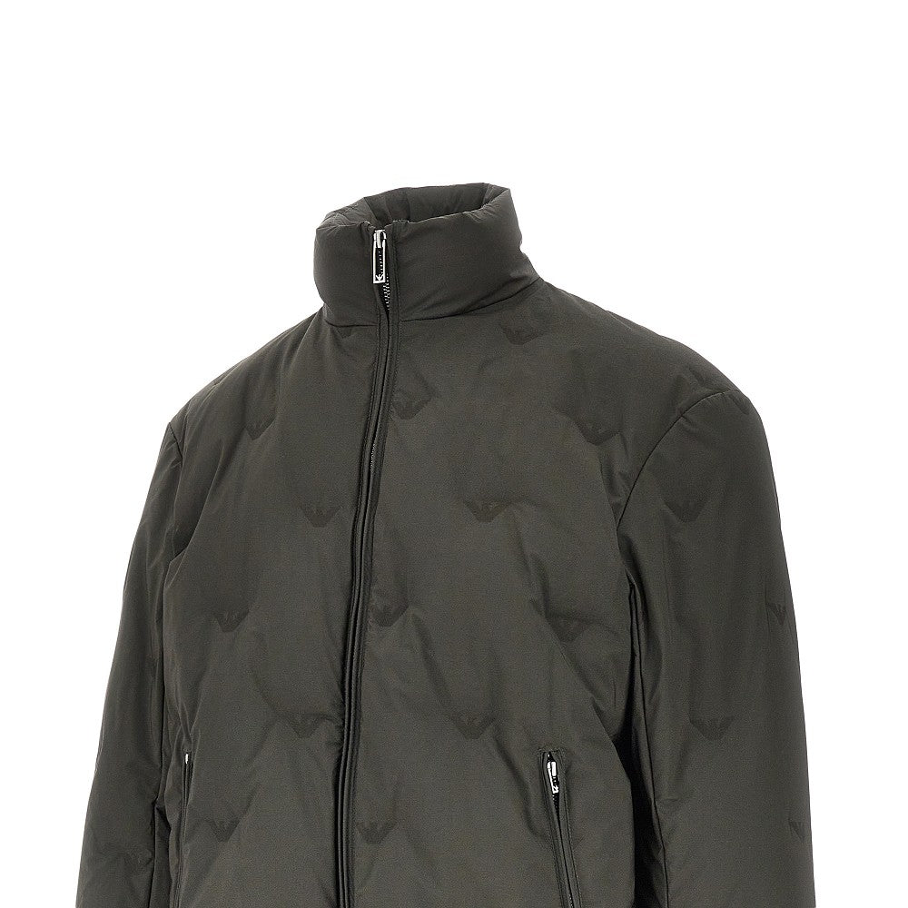 Piumino in nylon Eagle jacquard