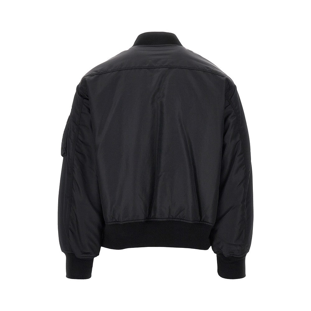 Bomber in nylon con patch logo