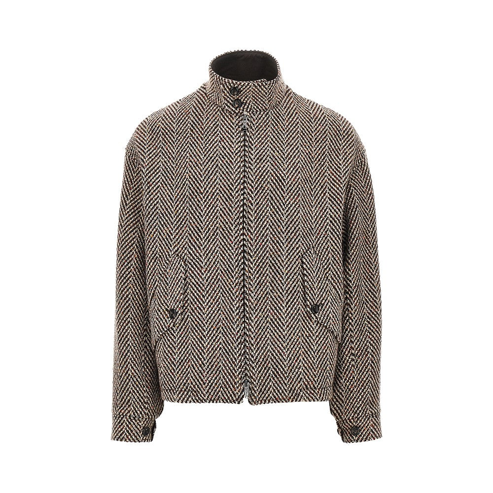Blouson in maglia con motivo chevron