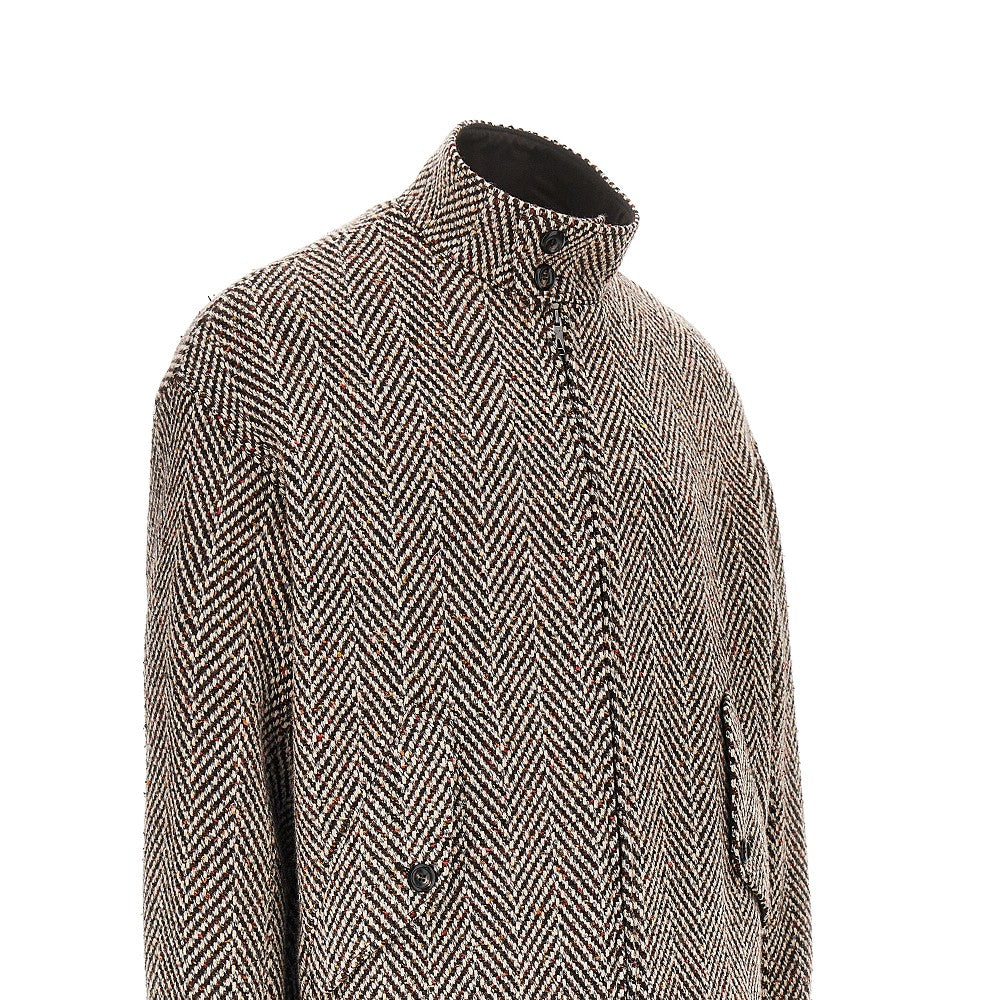 Blouson in maglia con motivo chevron
