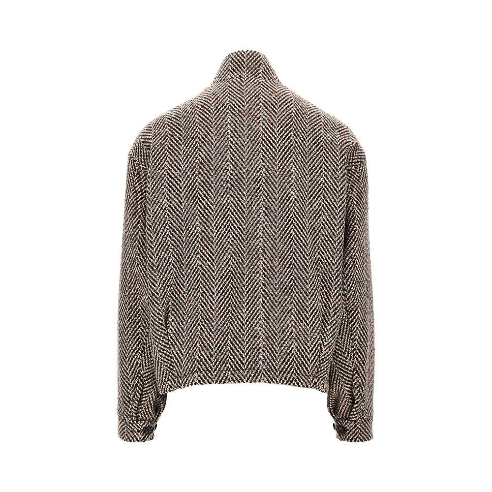 Blouson in maglia con motivo chevron