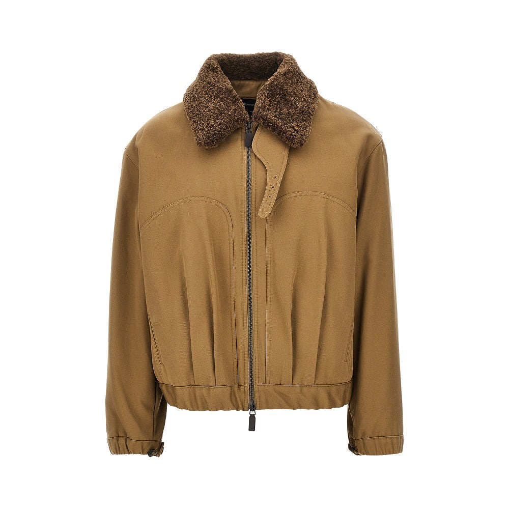 Blouson in tela di cotone con imbottitura