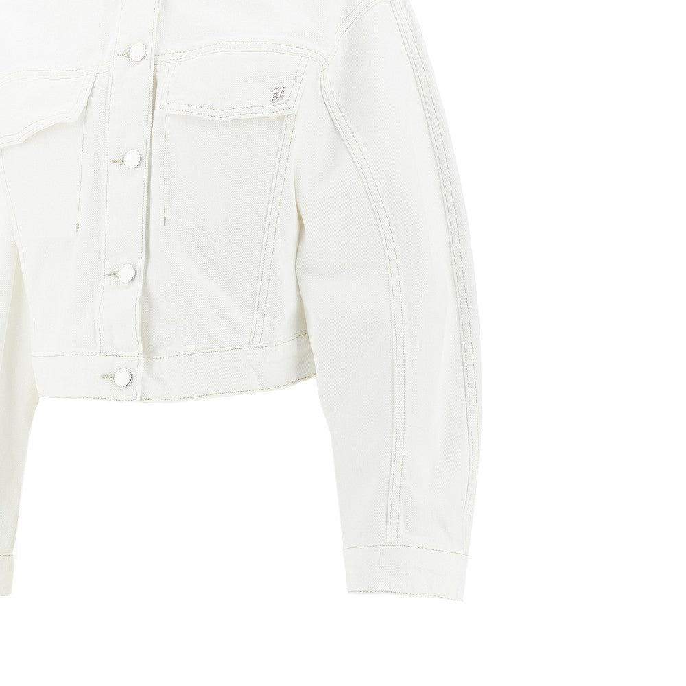 Cropped denim jacket