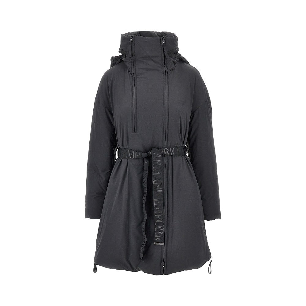 Parka imbottito con cintura