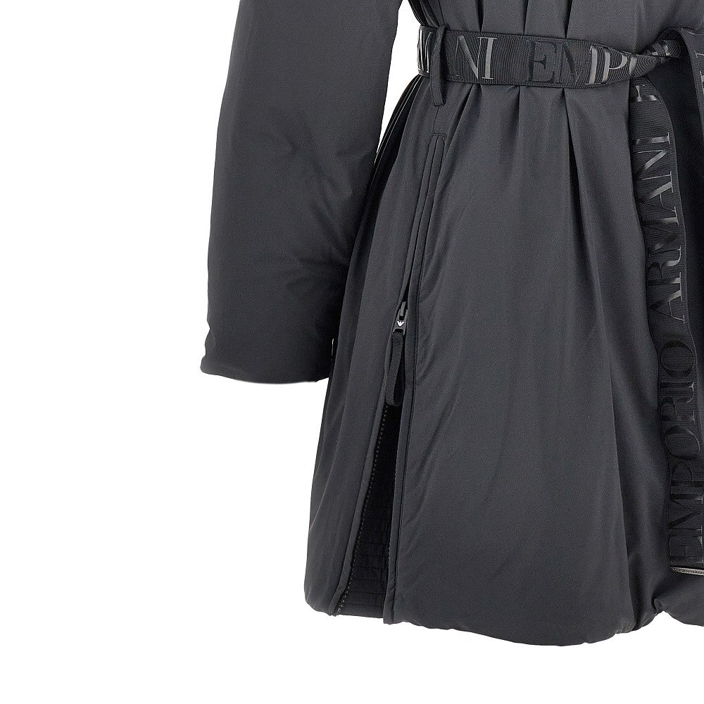Parka imbottito con cintura