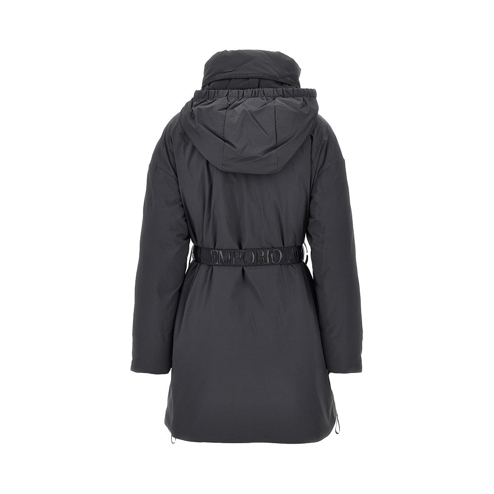 Parka imbottito con cintura