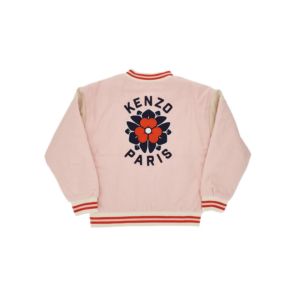 Flannel jacket with 'English Rose' embroidery