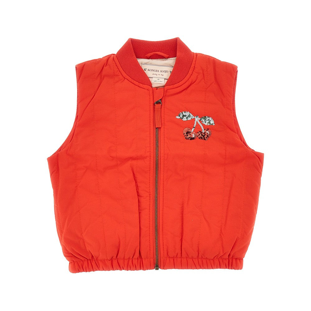 'Juno' embroidered nylon vest