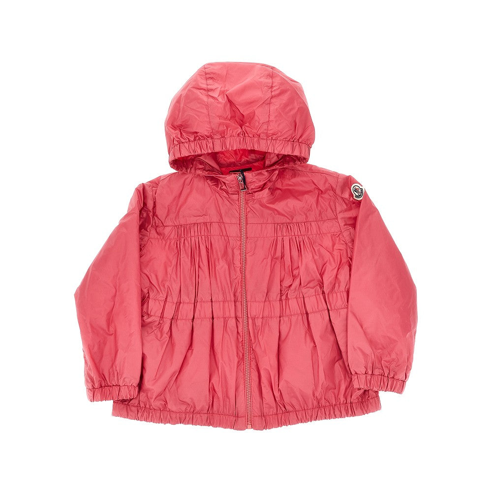 Giacca in nylon con patch logo