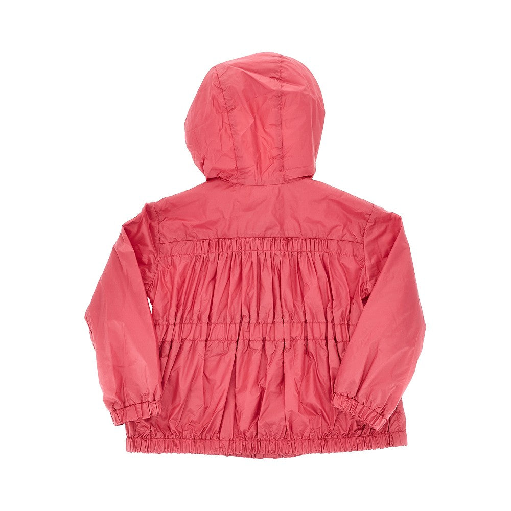 Giacca in nylon con patch logo