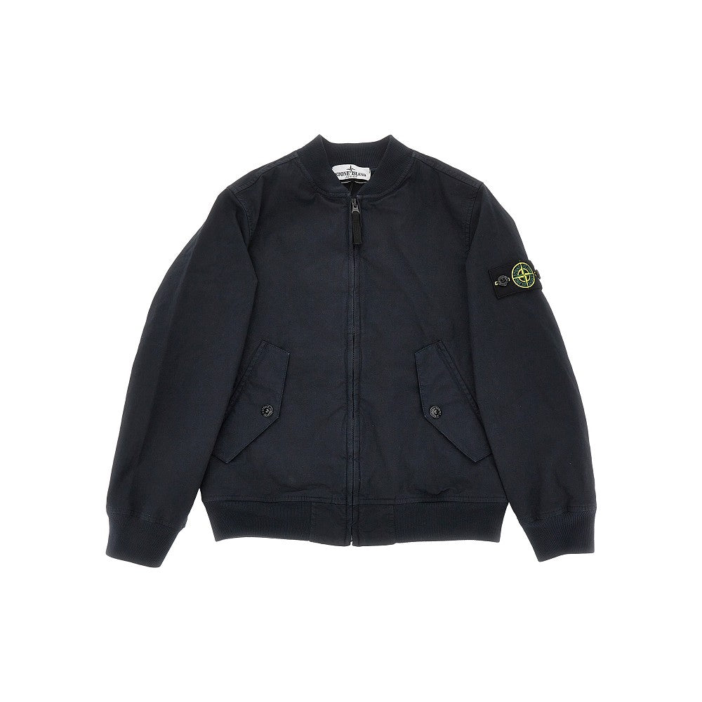 Giacca in cotone con Badge Logo