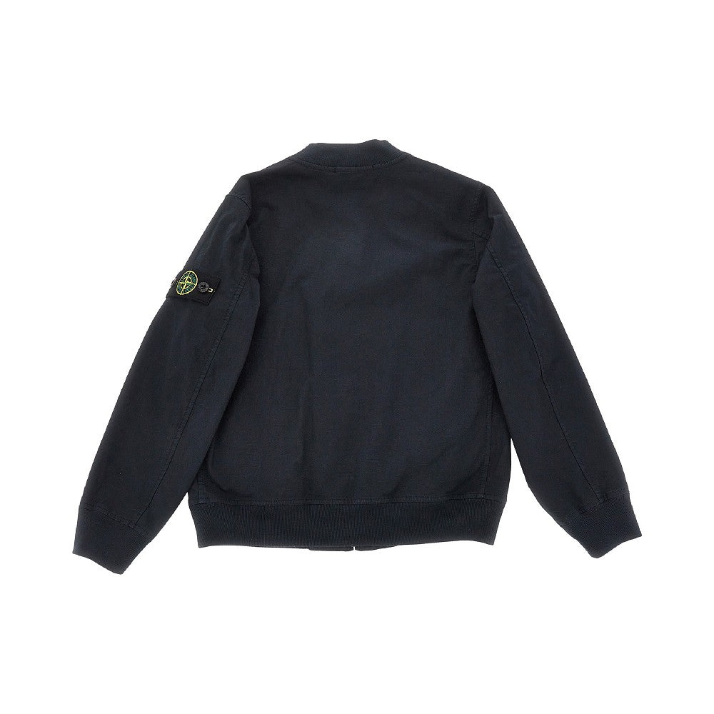 Giacca in cotone con Badge Logo