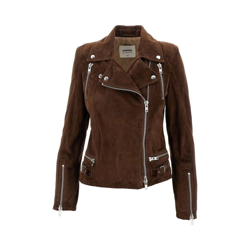 Suede leather Biker jacket