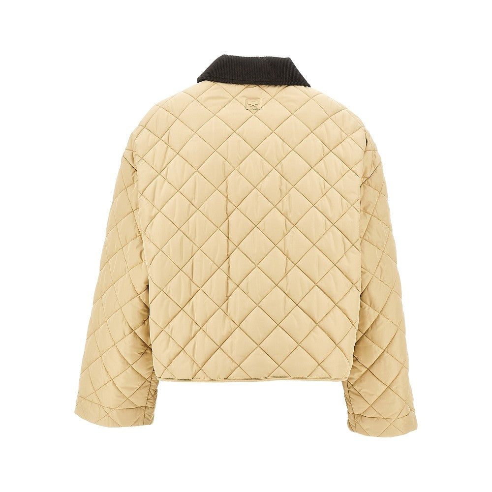 Quilted anti-drop fabric reversible jacket