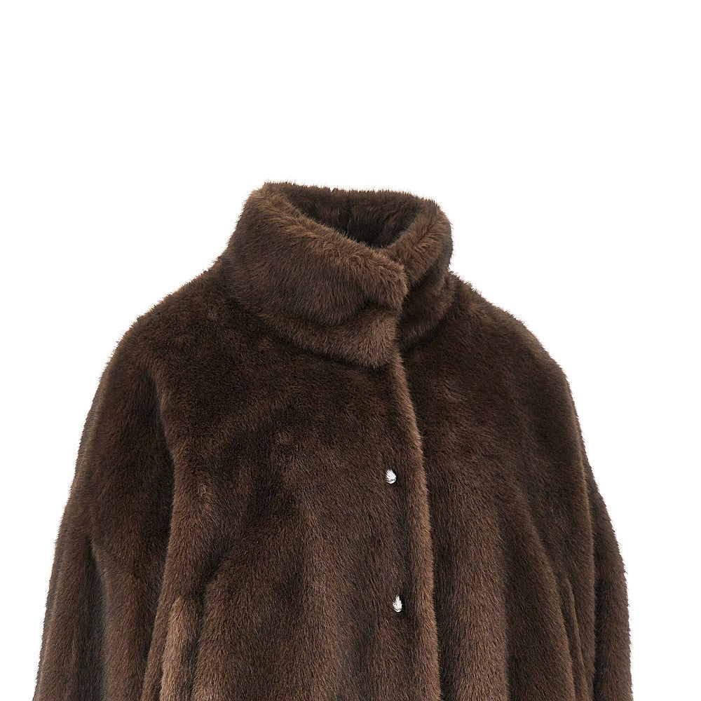 Bomber in simil pelliccia