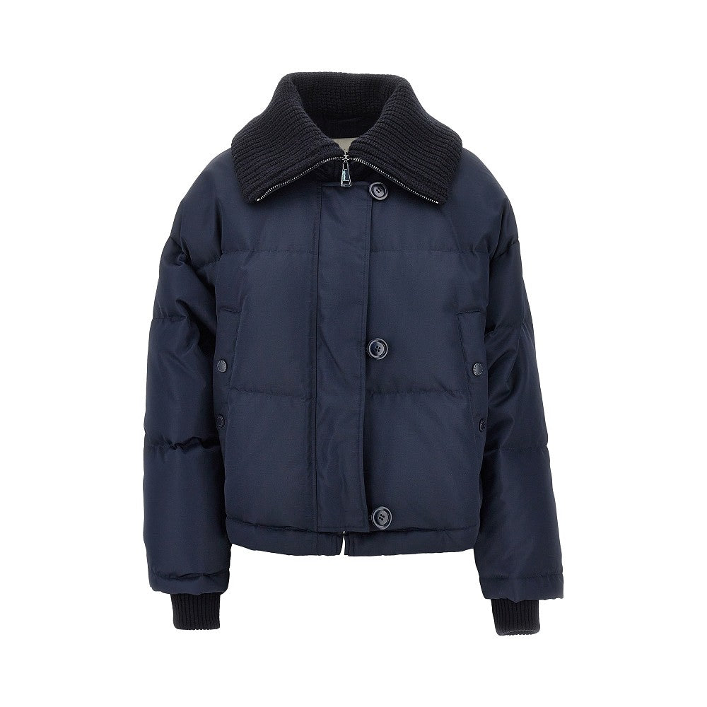 Anti-drop technical twill down jacket