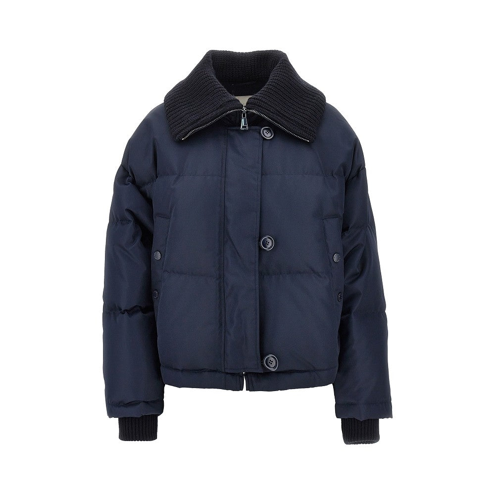 Piumino in twill tecnico antigoccia