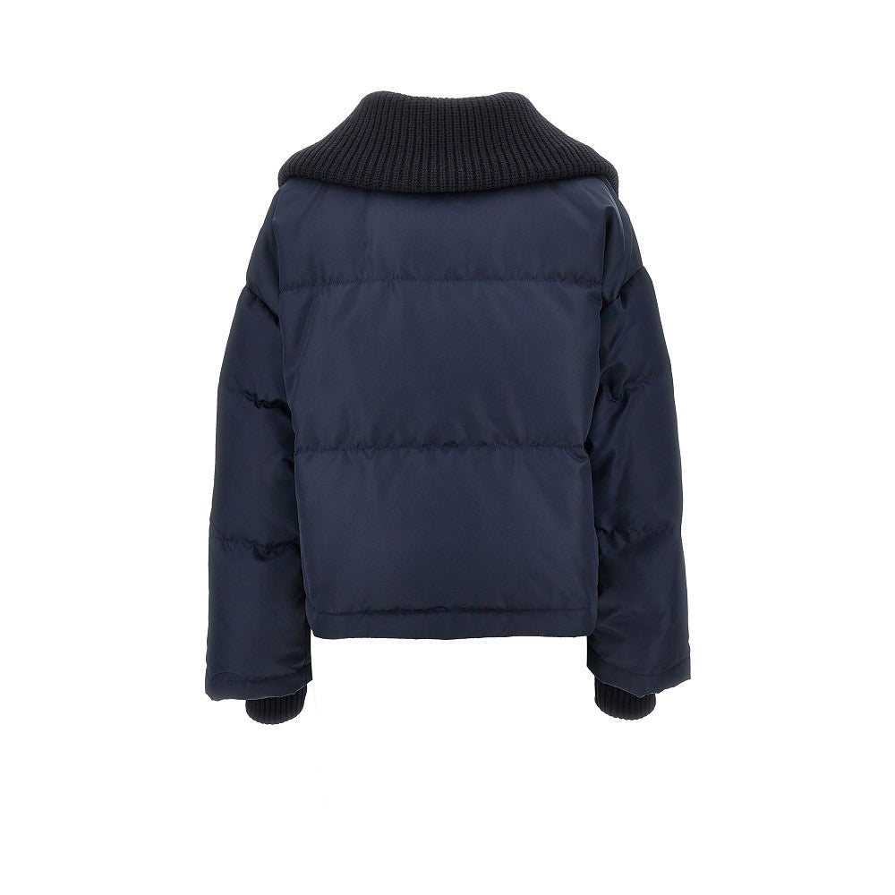 Piumino in twill tecnico antigoccia