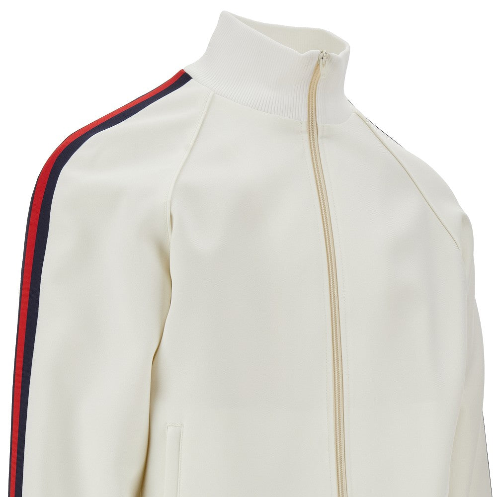 Full-zip track jacket with Web ribbon bands