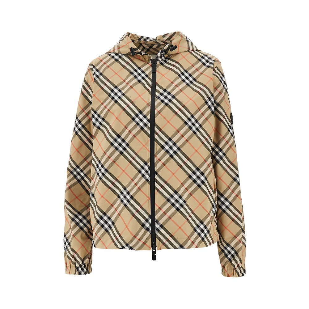 Giacca in nylon Check