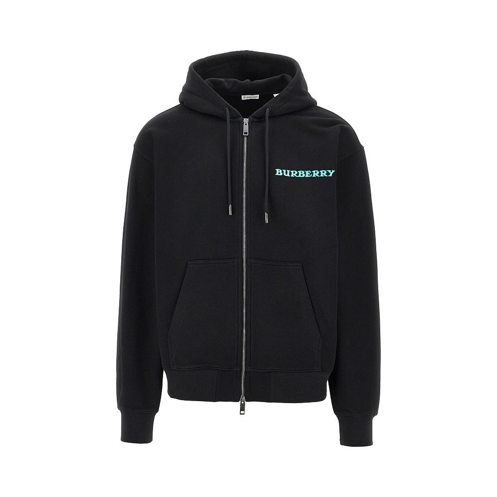 Felpa full-zip con stampa logo Heritage