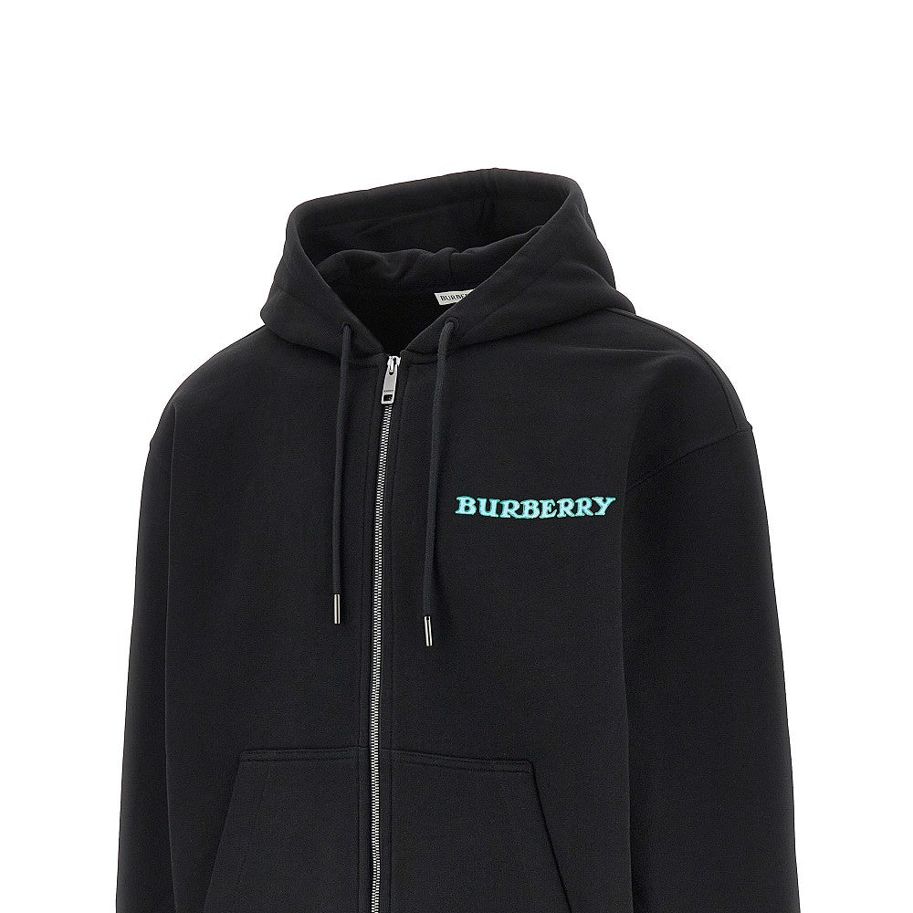 Felpa full-zip con stampa logo Heritage