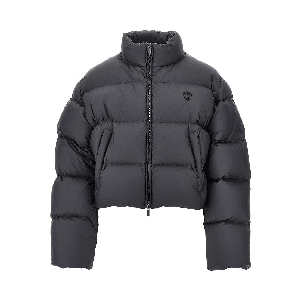 Cropped down jacket with Gucci crest
