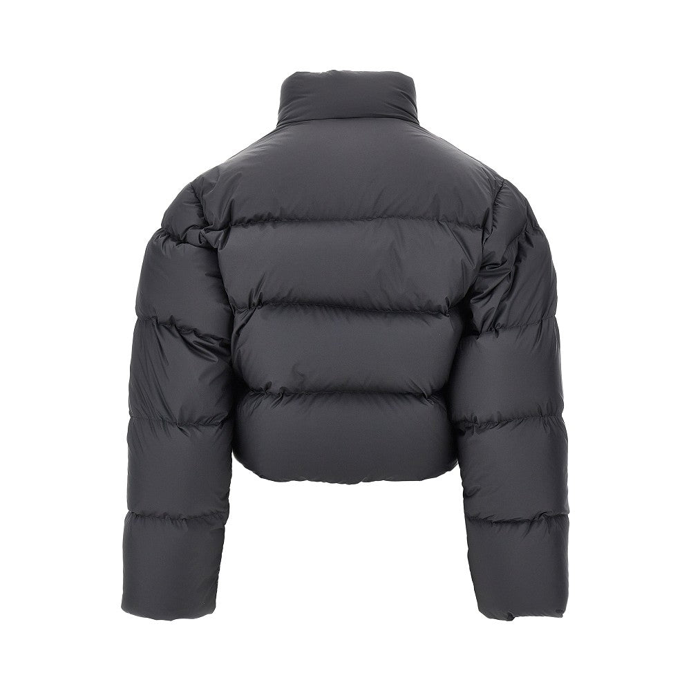 Cropped down jacket with Gucci crest