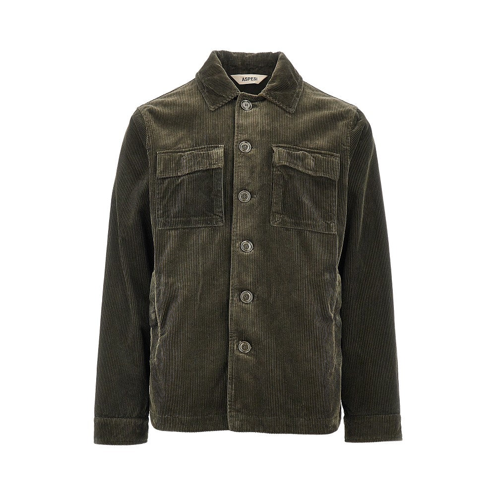 Corduroy shirt jacket