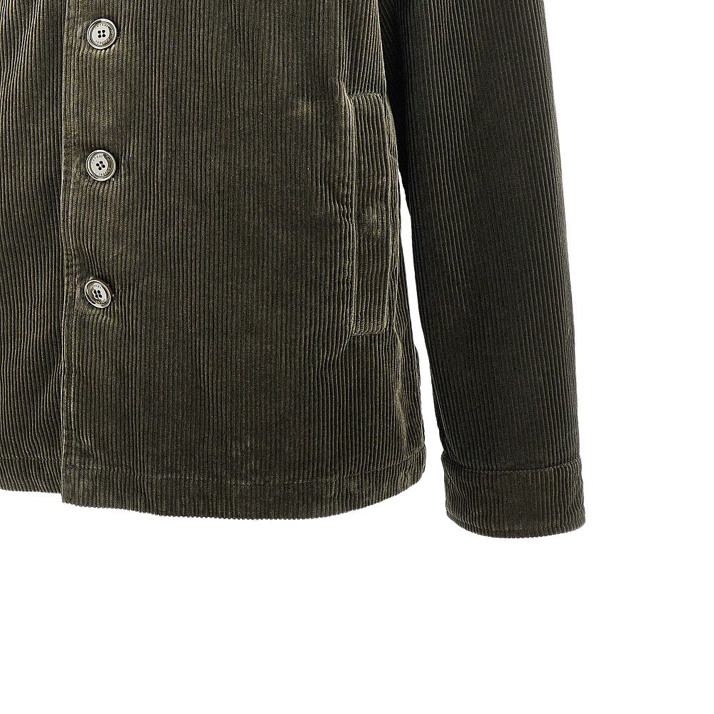 Corduroy shirt jacket