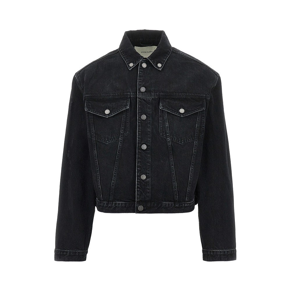 Giacca in denim con spalle oversize