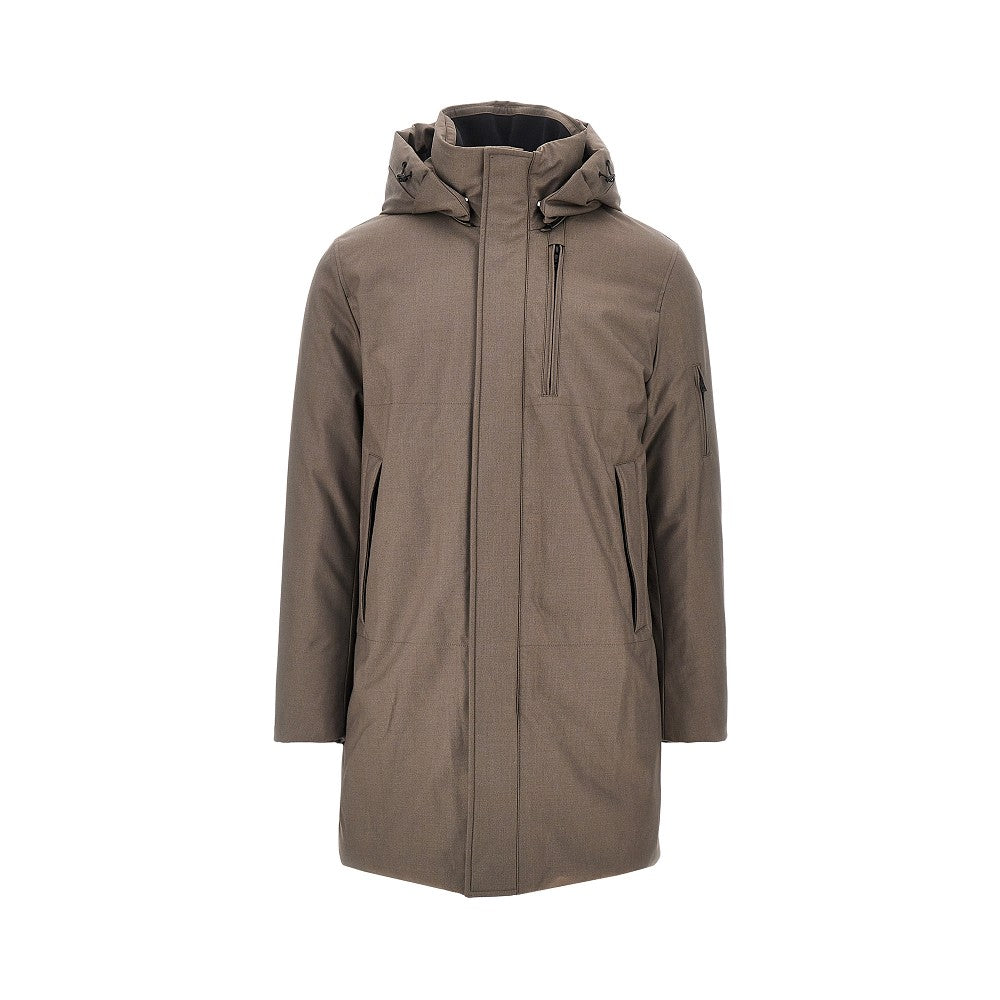 Piumino 'Geyser' in twill di misto viscosa