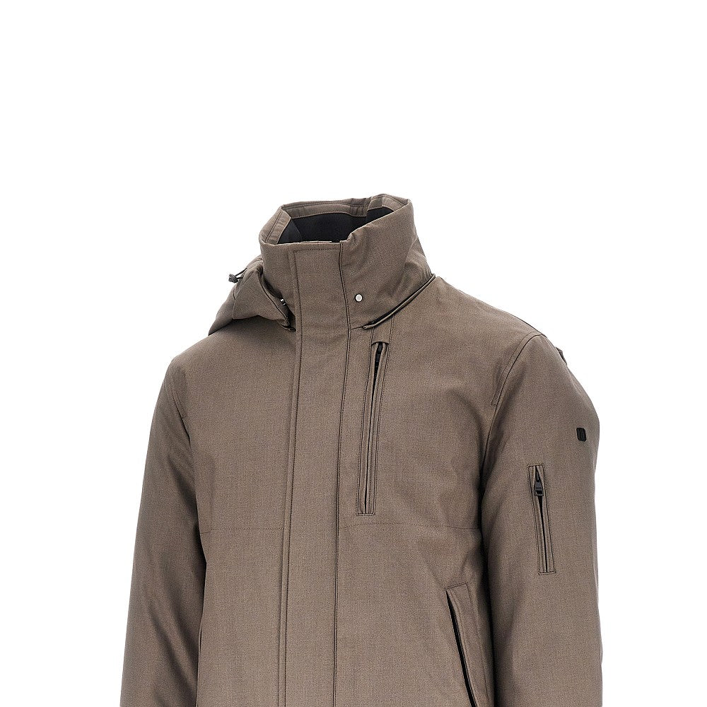 Piumino 'Geyser' in twill di misto viscosa