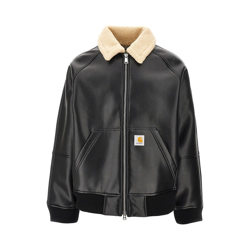 'Shepton' faux leather jacket