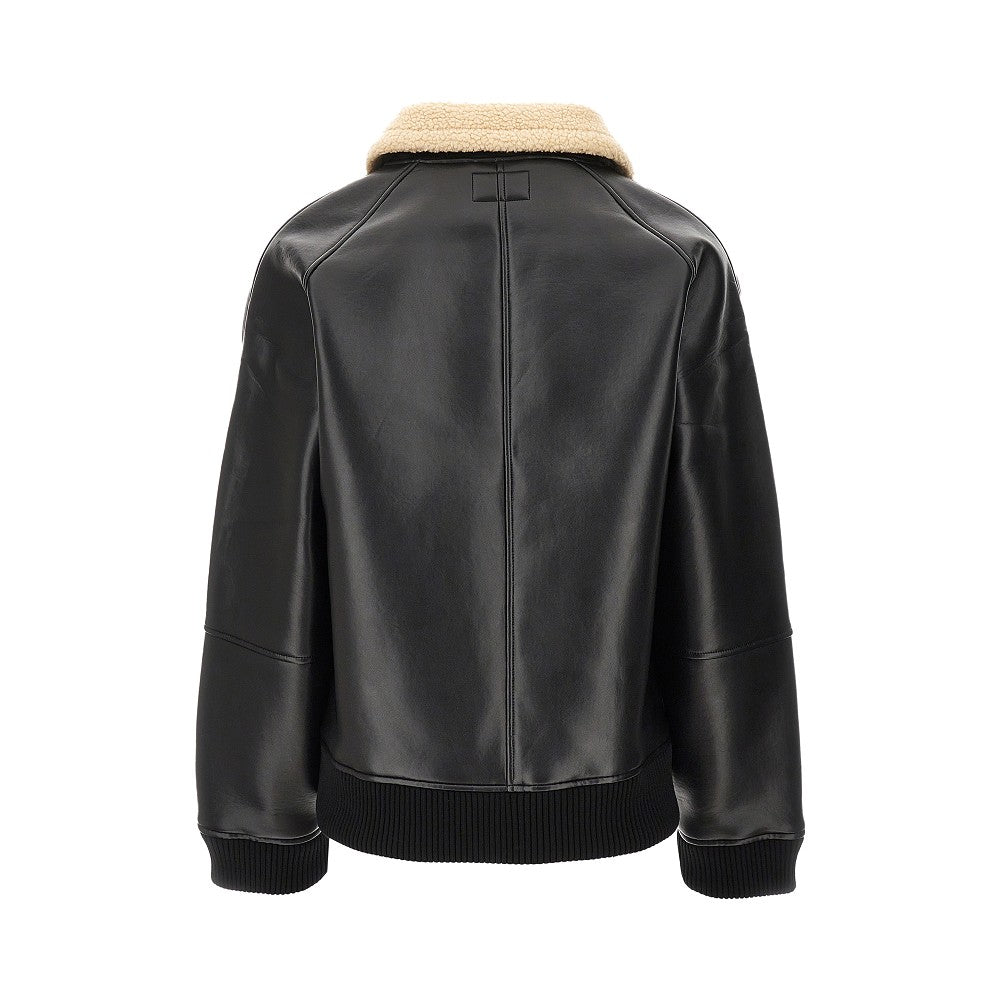 'Shepton' faux leather jacket